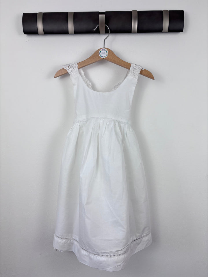 Vertbaudet White Cotton Dress 3 Years