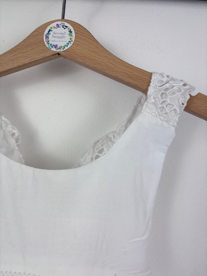 Vertbaudet White Cotton Dress 3 Years