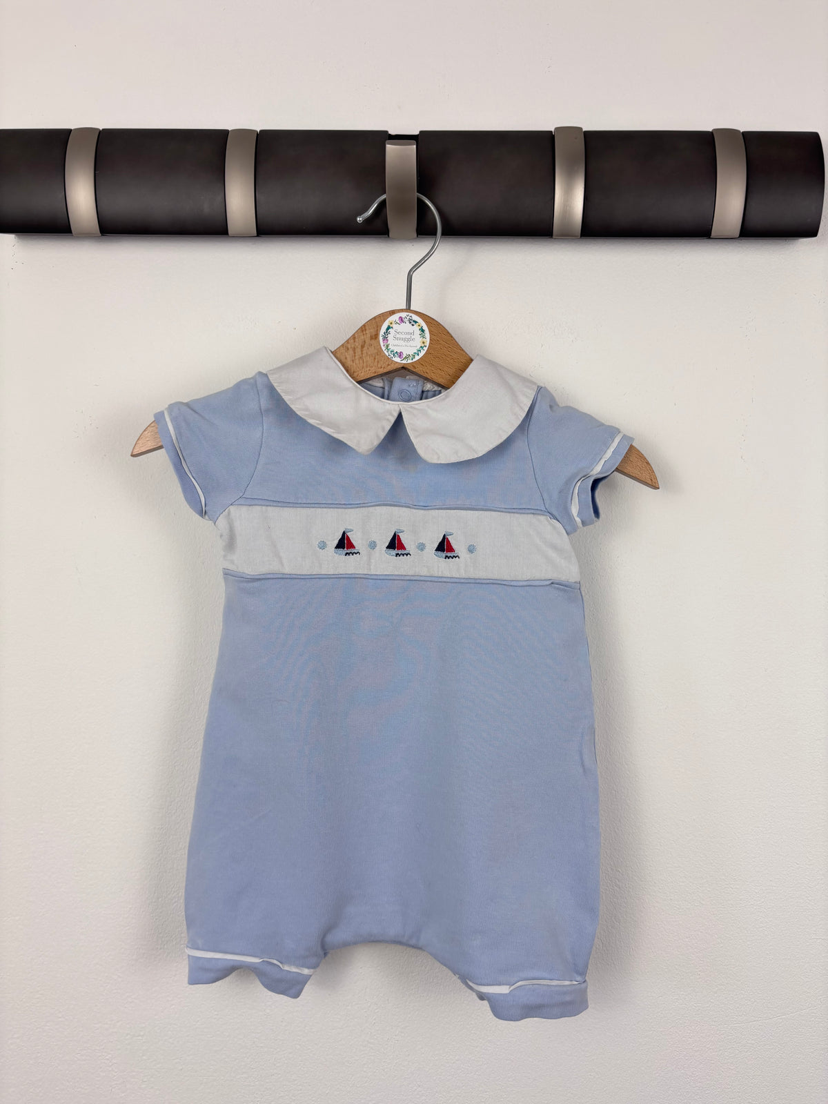 Next Sailboat Romper Up to 3 Months-Rompers-Second Snuggle Preloved