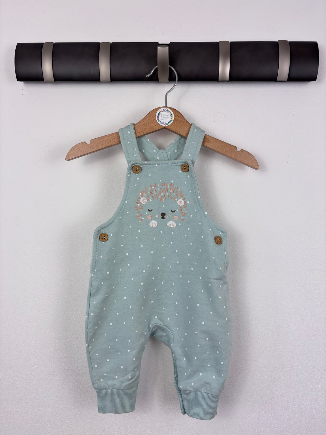 Mothercare Hedgehog Dungarees Up to 1 Month-Dungarees-Second Snuggle Preloved