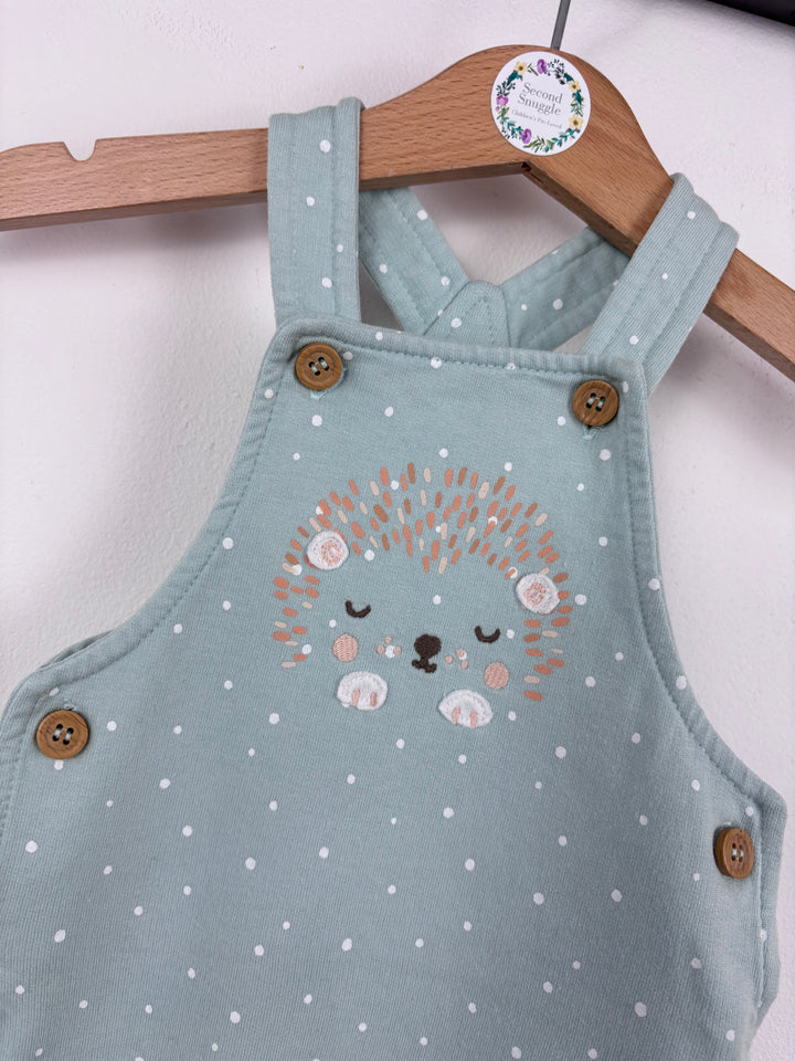 Mothercare Hedgehog Dungarees Up to 1 Month-Dungarees-Second Snuggle Preloved