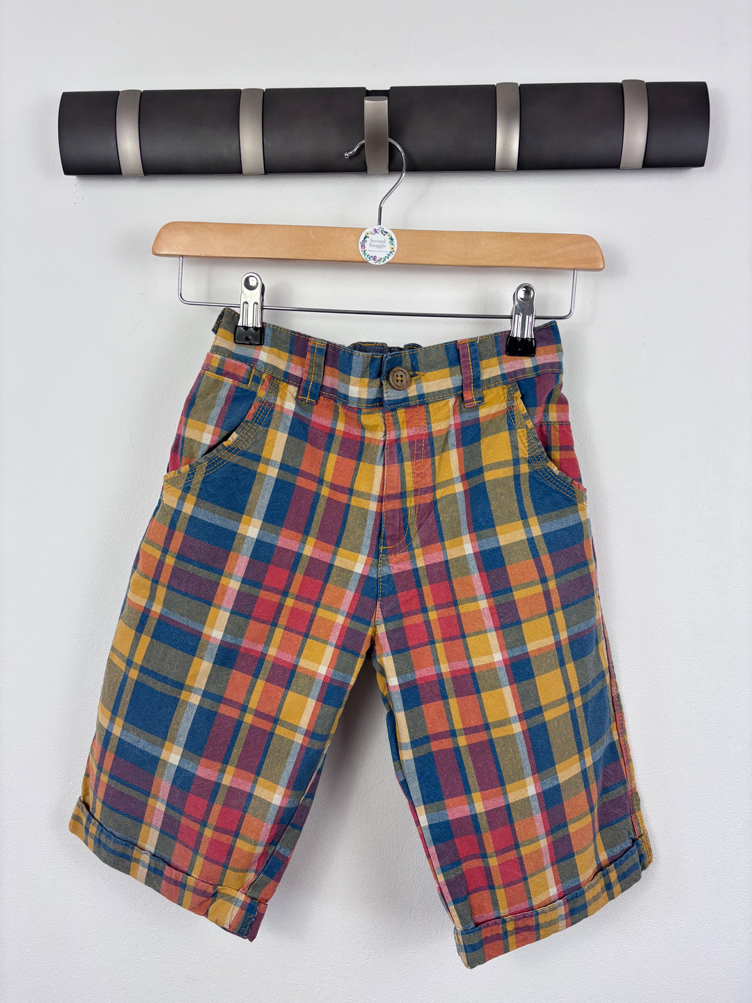 F&F Checked Shorts 10-11 Years-Shorts-Second Snuggle Preloved