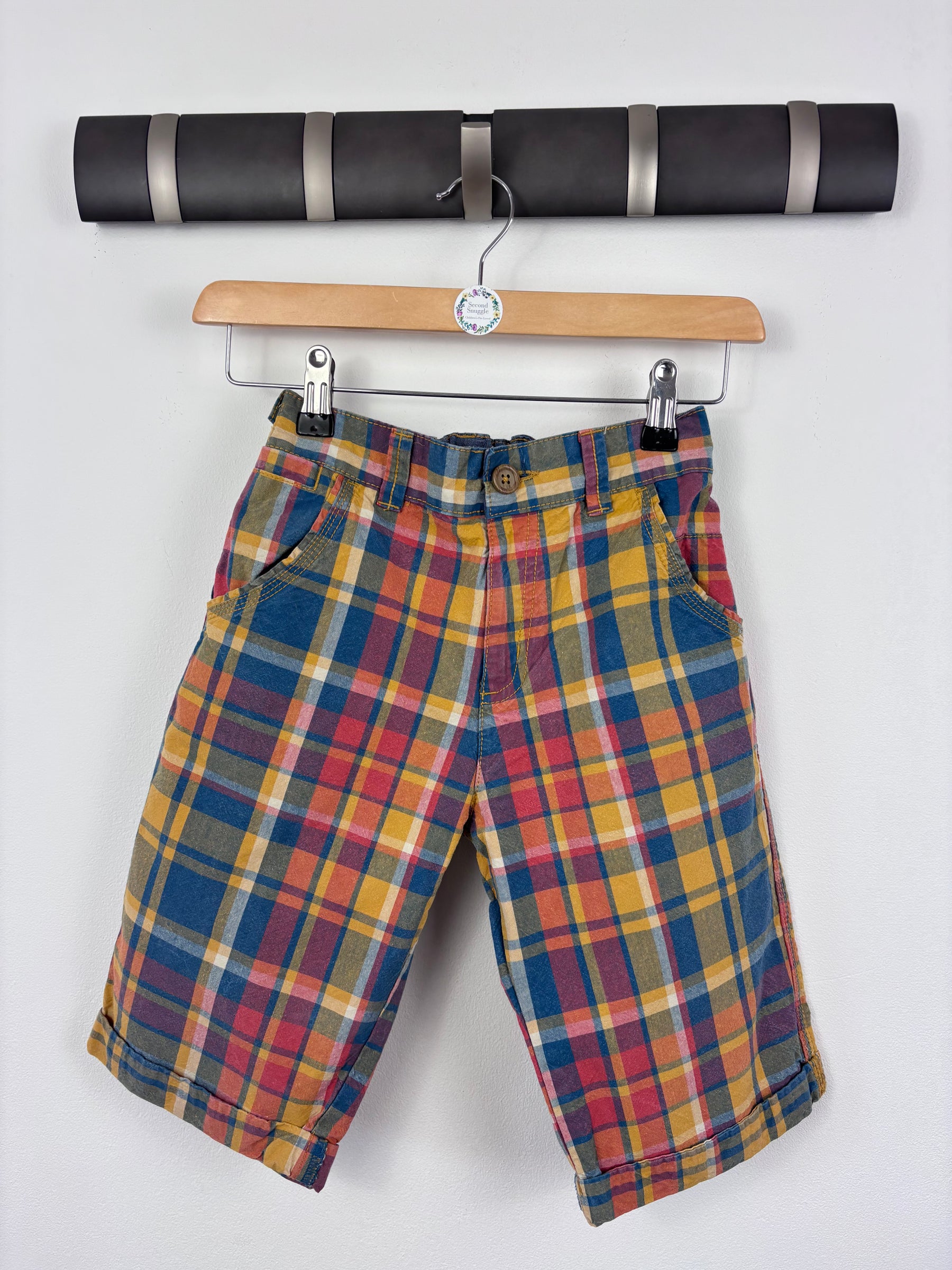F&F Checked Shorts 10-11 Years-Shorts-Second Snuggle Preloved