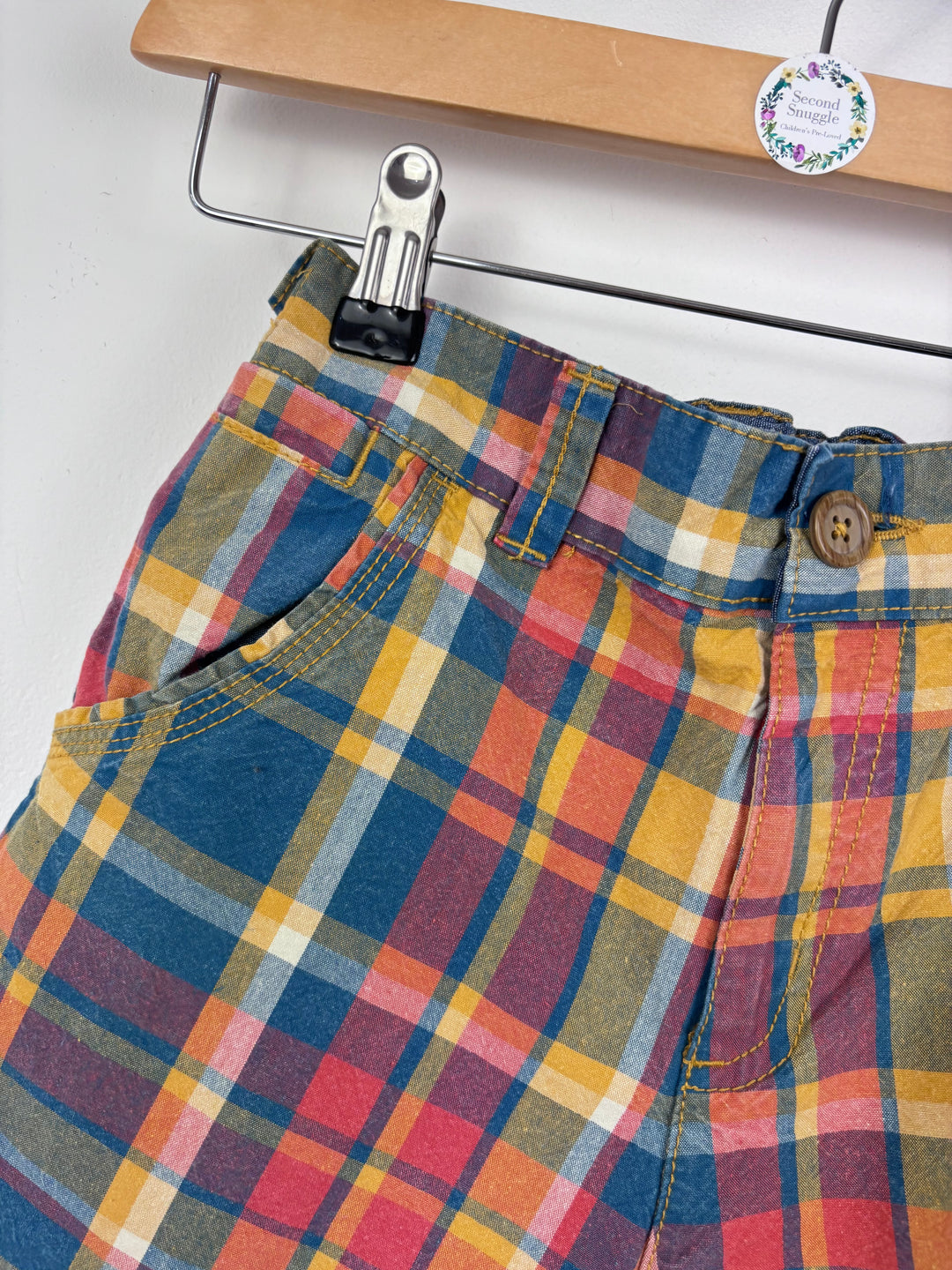 F&F Checked Shorts 10-11 Years-Shorts-Second Snuggle Preloved