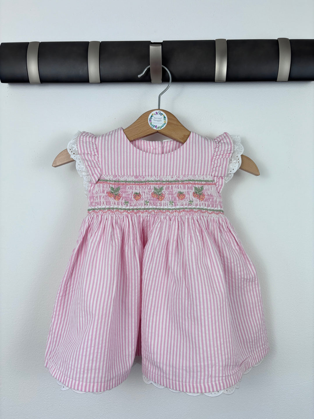 Next Pink Smocked Dress 0–3 Months