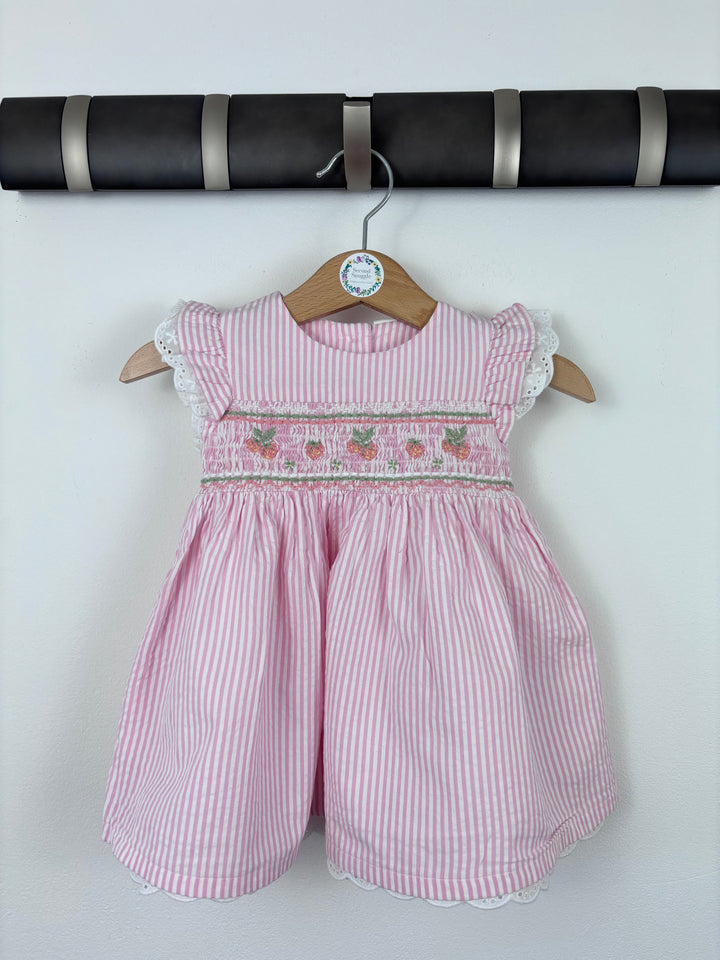 Next Pink Smocked Dress 0–3 Months