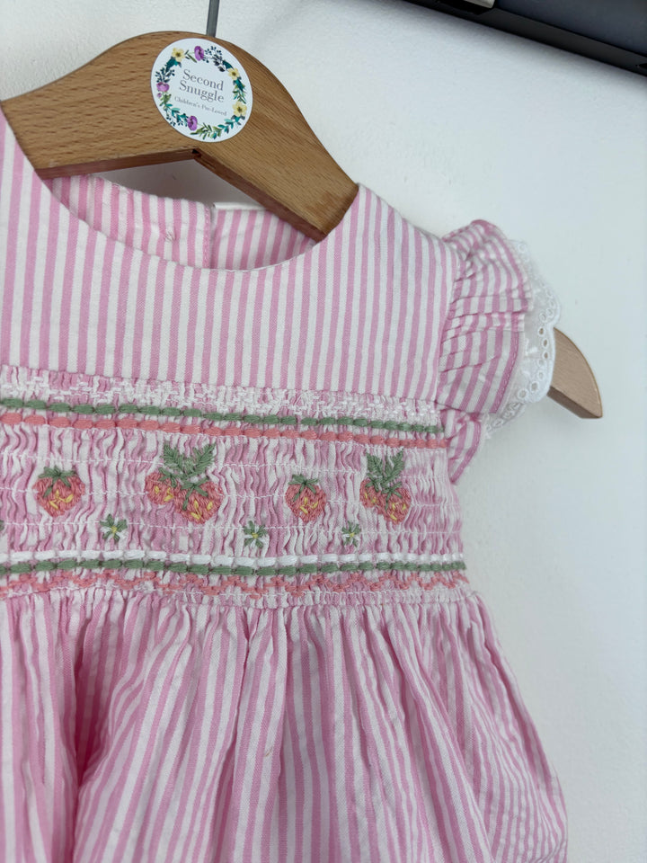 Next Pink Smocked Dress 0–3 Months