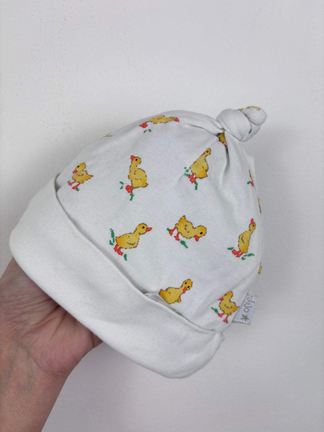JoJo Duck Print Hat 0-3 Months