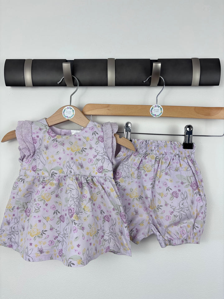 Tu Bunny Print Summer Set 3-6 Months