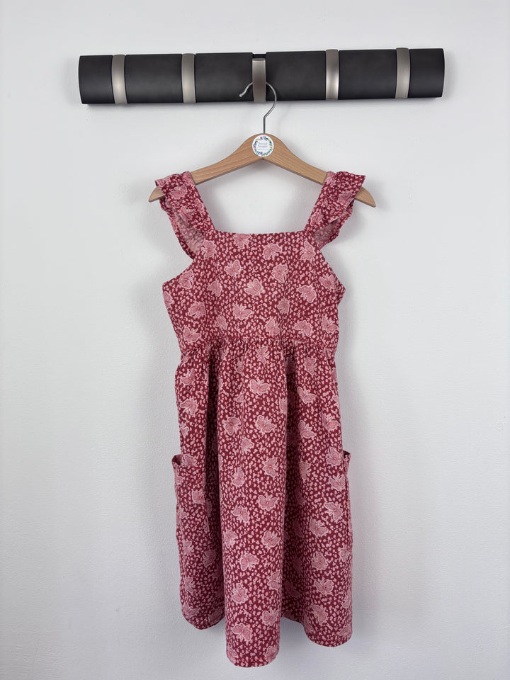 Next Red Floral Dress 6 Years