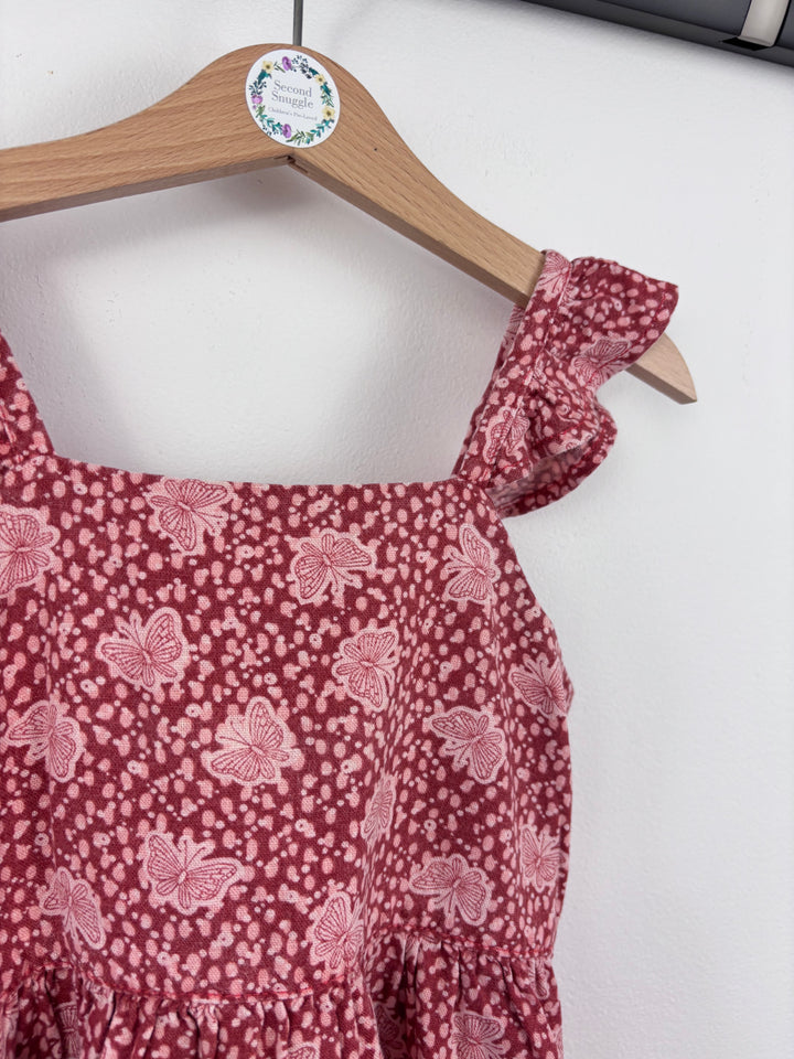 Next Red Floral Dress 6 Years