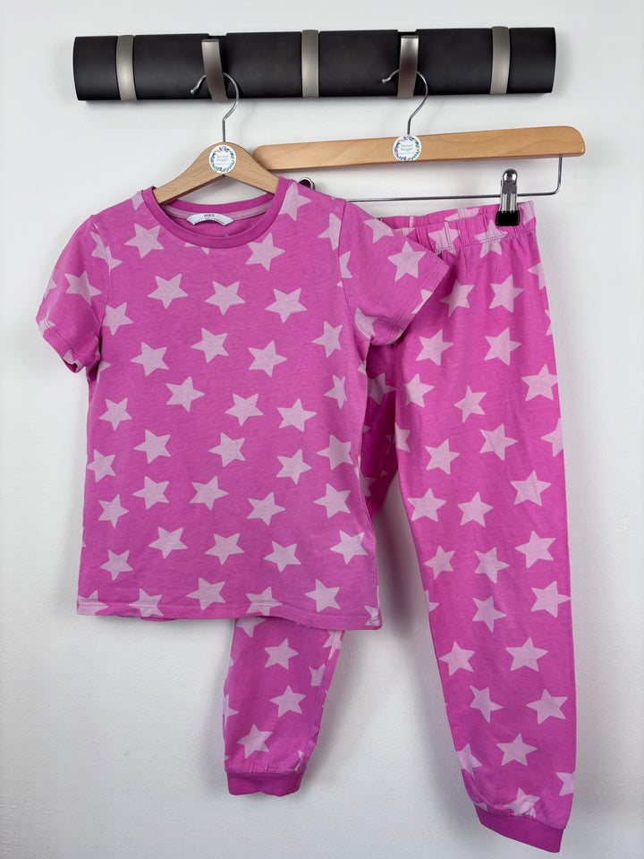 M&S Pink Star Pyjamas 6-7 Years