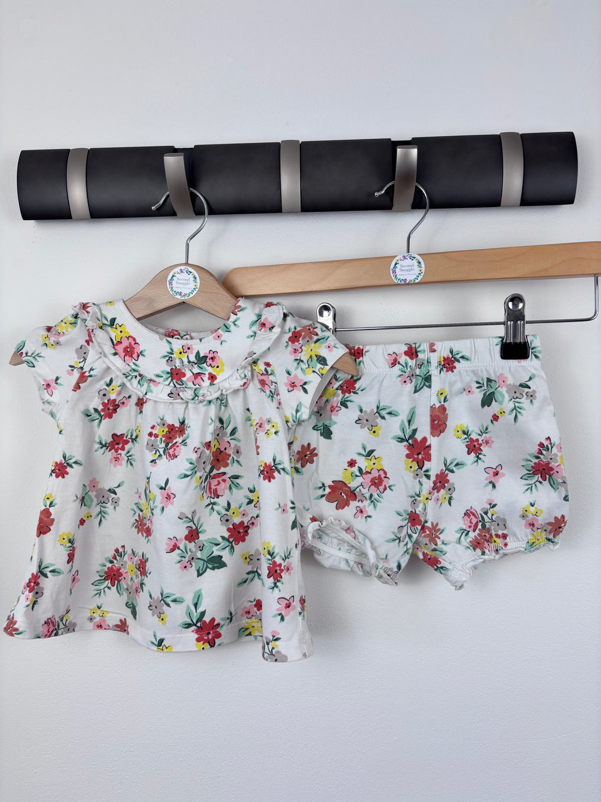 Nutmeg Floral Summer Set 6-9 Months-Sets-Second Snuggle Preloved