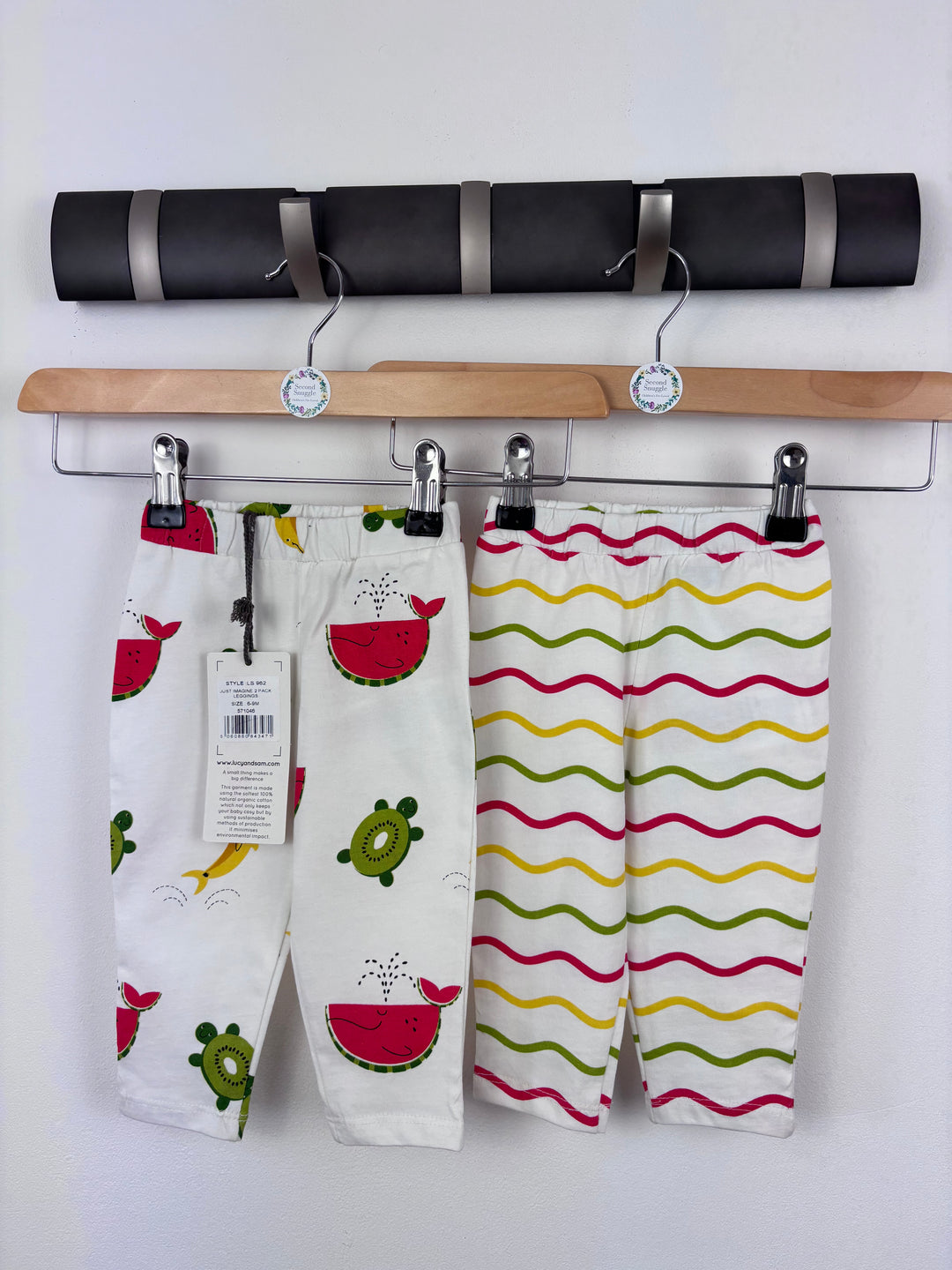 Lucy & Sam 2-Pack Leggings 6-9 Months