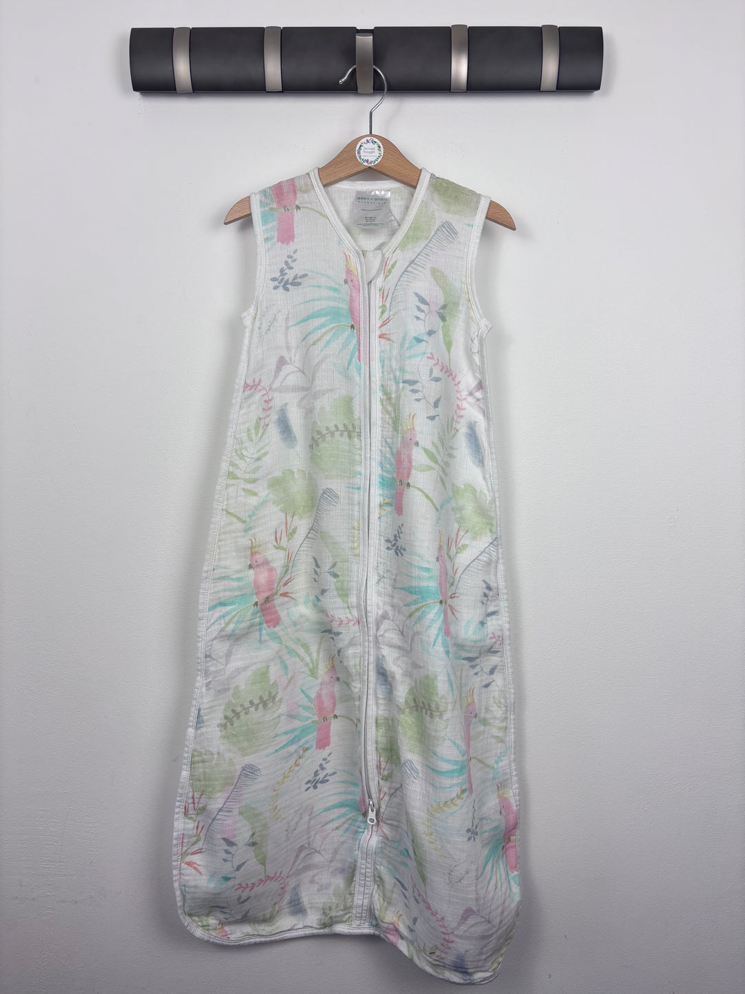 Aden & Anais Pastel Birds Muslin Sleeping Bag 6-18 Months-Sleeping Bags-Second Snuggle Preloved
