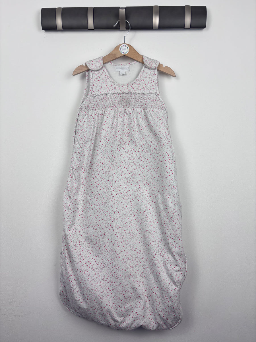 Little White Company White Pink Spot Sleeping Bag 6-18 Months 2.5 Tog-Sleeping Bags-Second Snuggle Preloved