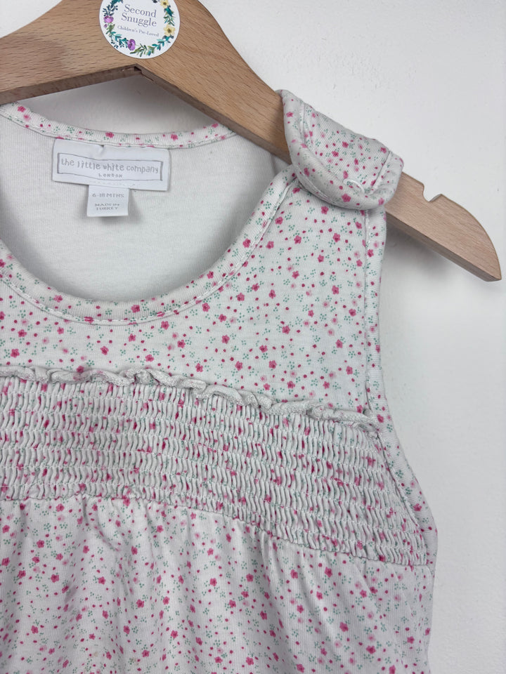 Little White Company White Pink Spot Sleeping Bag 6-18 Months 2.5 Tog-Sleeping Bags-Second Snuggle Preloved