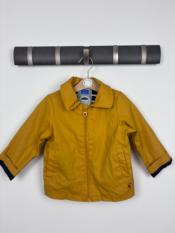 Joules Mustard Raincoat 6-9 Months-Coats-Second Snuggle Preloved