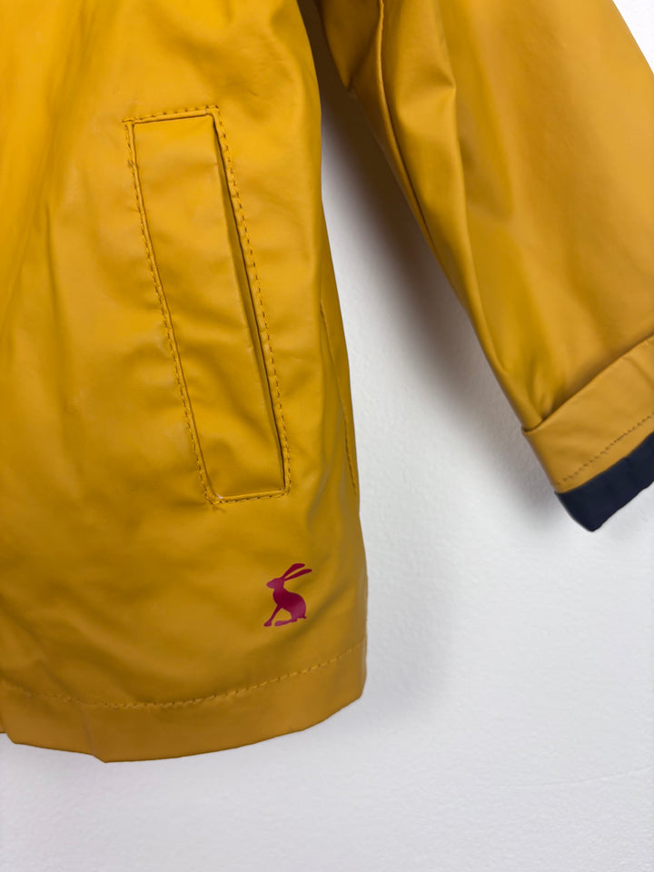 Joules Mustard Raincoat 6-9 Months-Coats-Second Snuggle Preloved