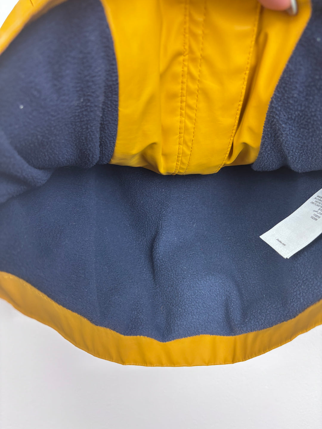 Joules Mustard Raincoat 6-9 Months-Coats-Second Snuggle Preloved
