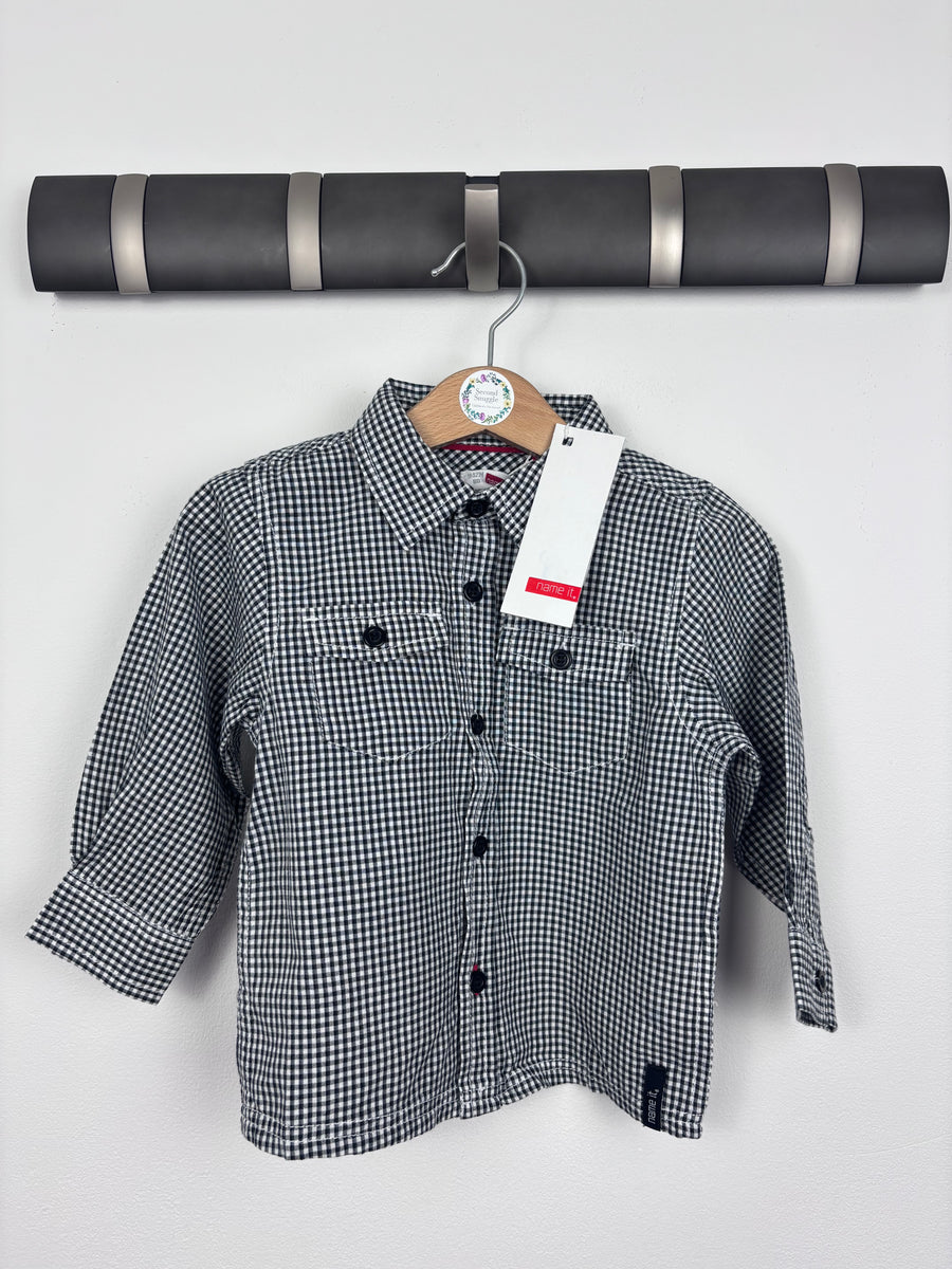 Name It Check Shirt 9-12 Months-Shirts-Second Snuggle Preloved