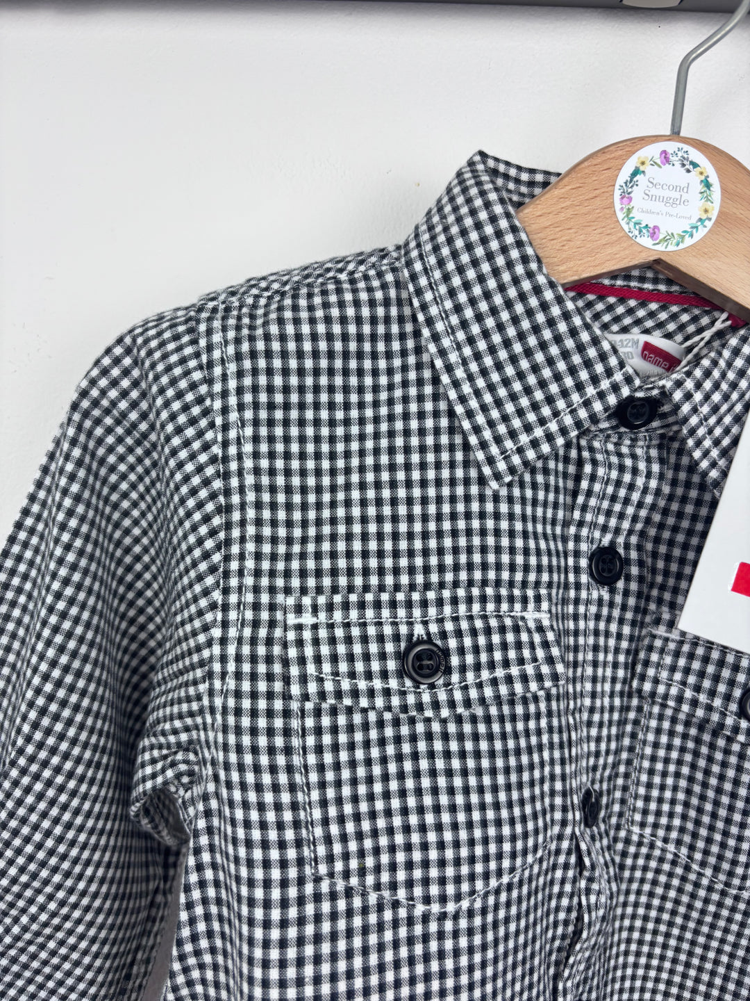 Name It Check Shirt 9-12 Months-Shirts-Second Snuggle Preloved