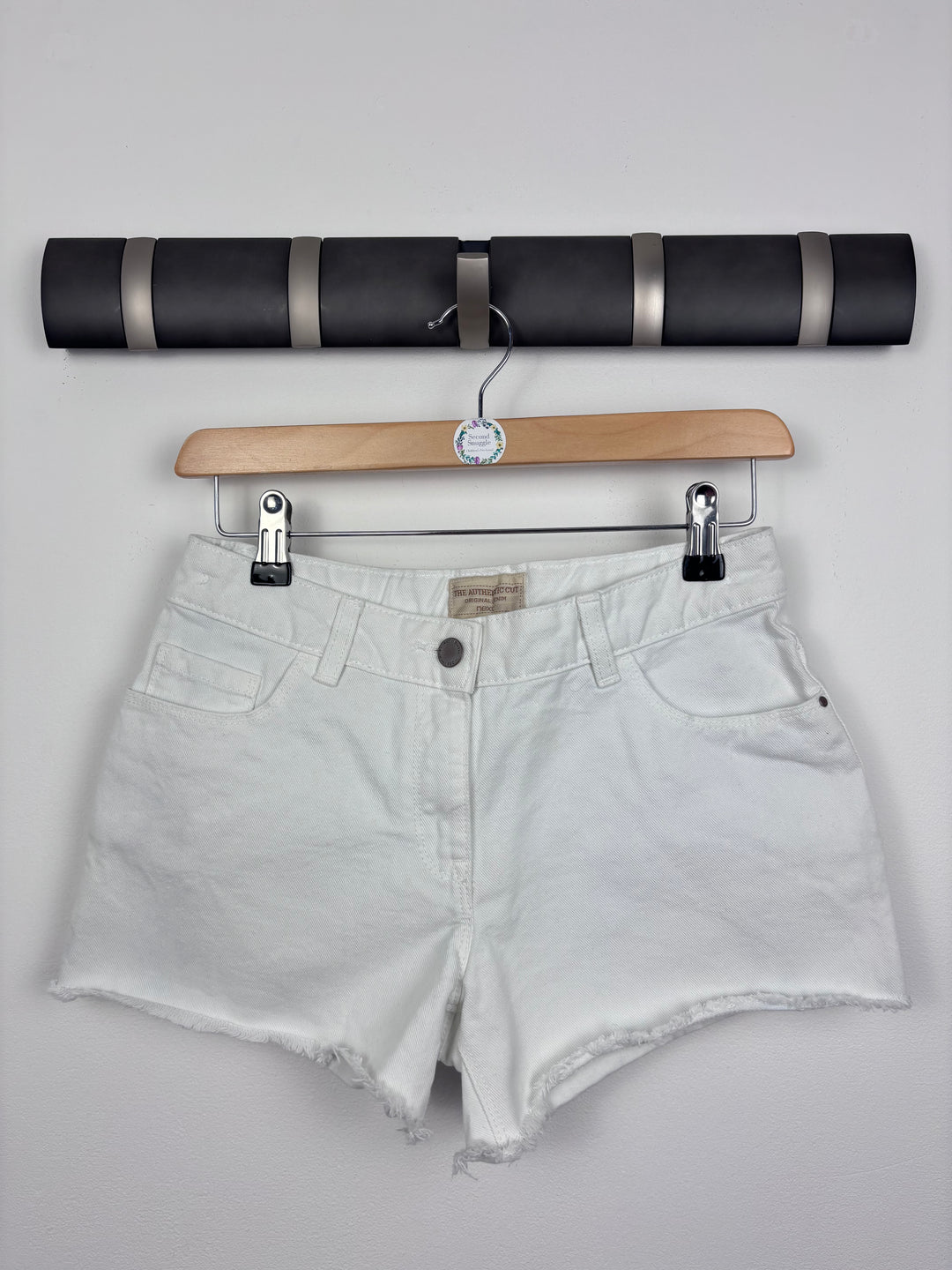 Next White Denim Shorts 13 Years-Shorts-Second Snuggle Preloved