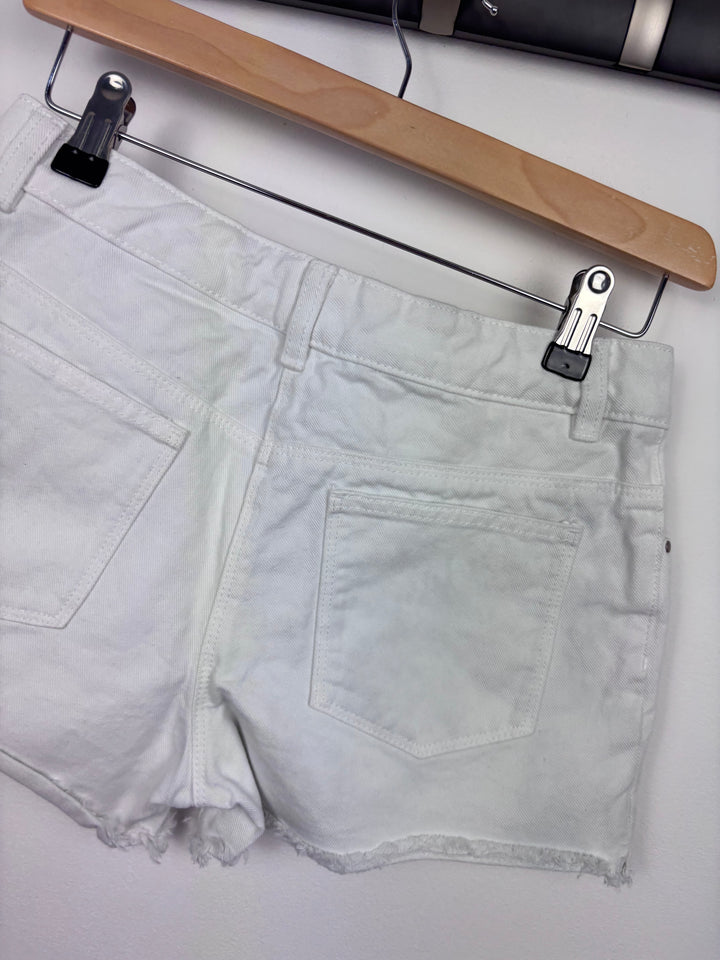 Next White Denim Shorts 13 Years-Shorts-Second Snuggle Preloved