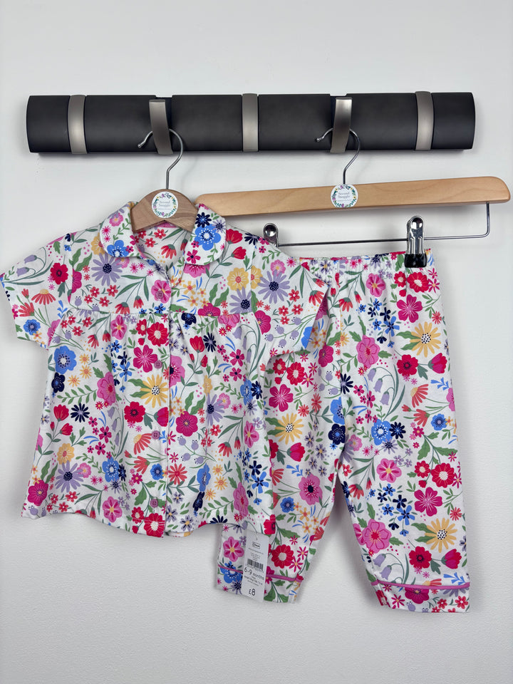 Nutmeg Floral Pyjamas 6-9 Months-Night Wear-Second Snuggle Preloved