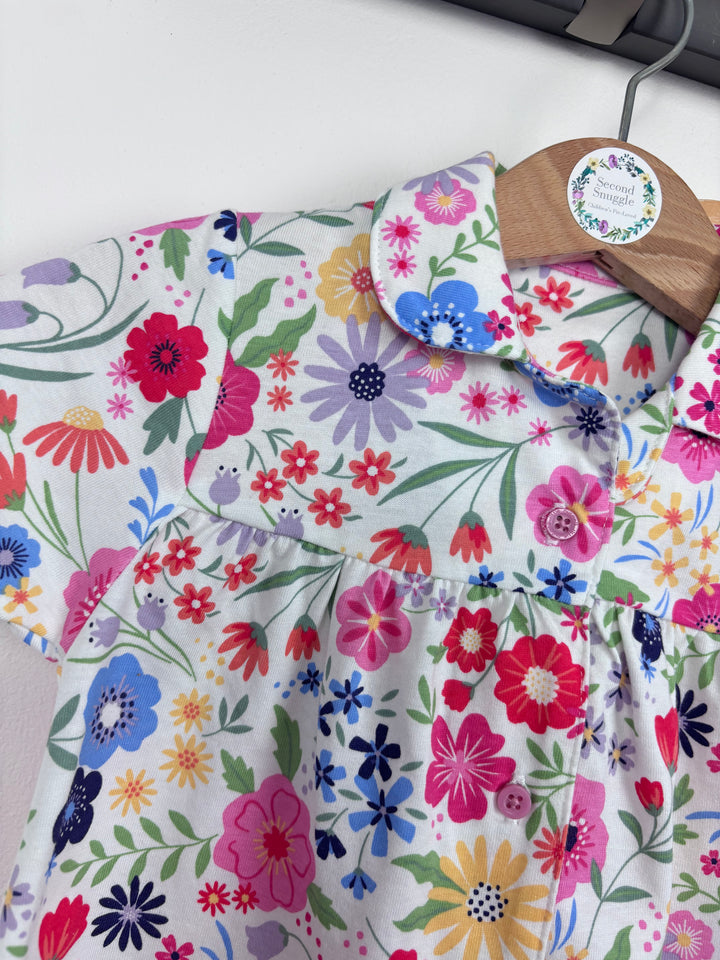Nutmeg Floral Pyjamas 6-9 Months-Night Wear-Second Snuggle Preloved