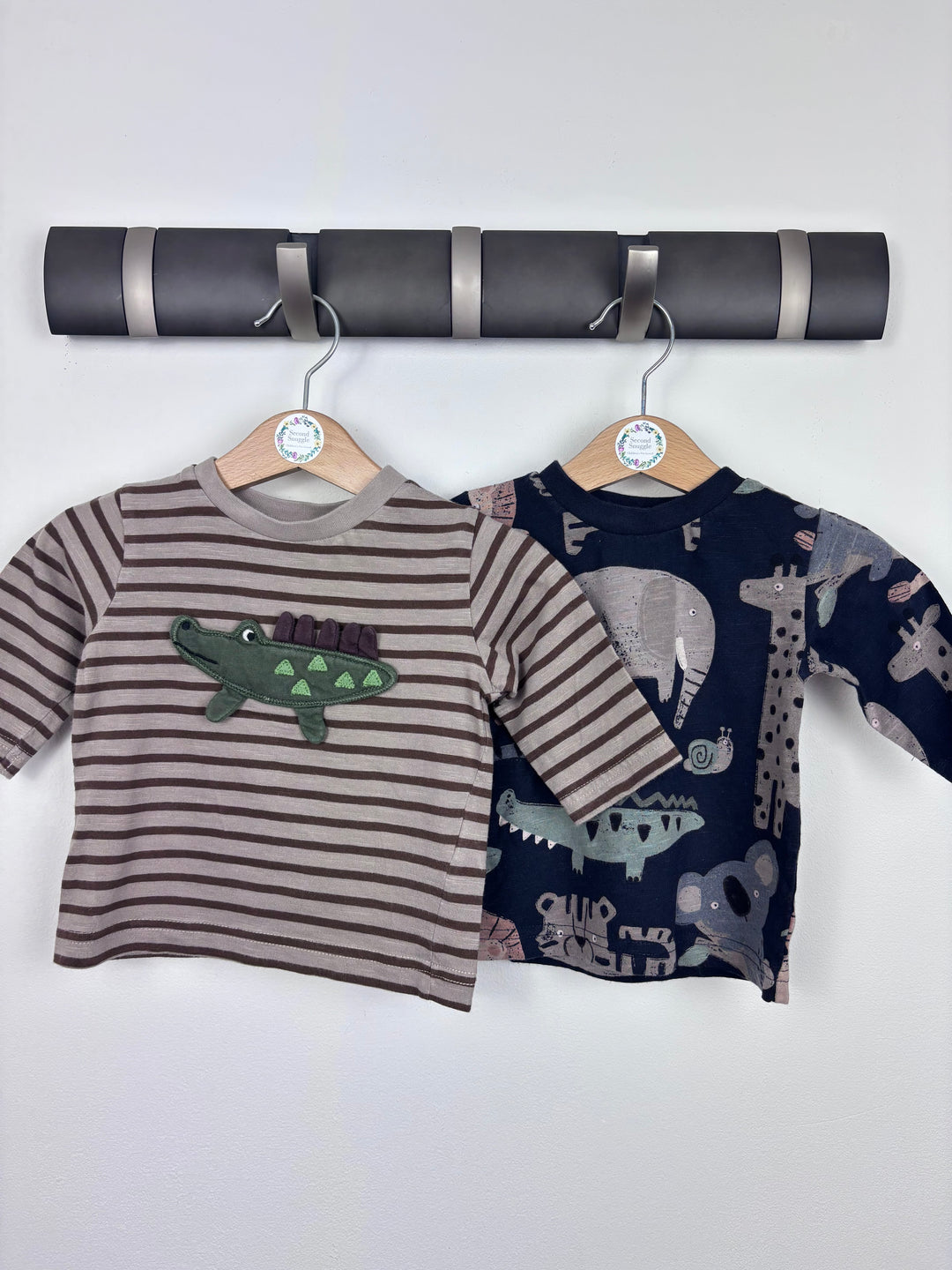 Next Dinosaur & Jungle Long Sleeve Tops 3-6 Months-Tops-Second Snuggle Preloved