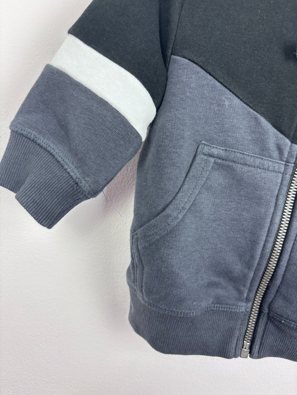 Next Colour Block Hoodie 6-9 Months-Hoodies-Second Snuggle Preloved