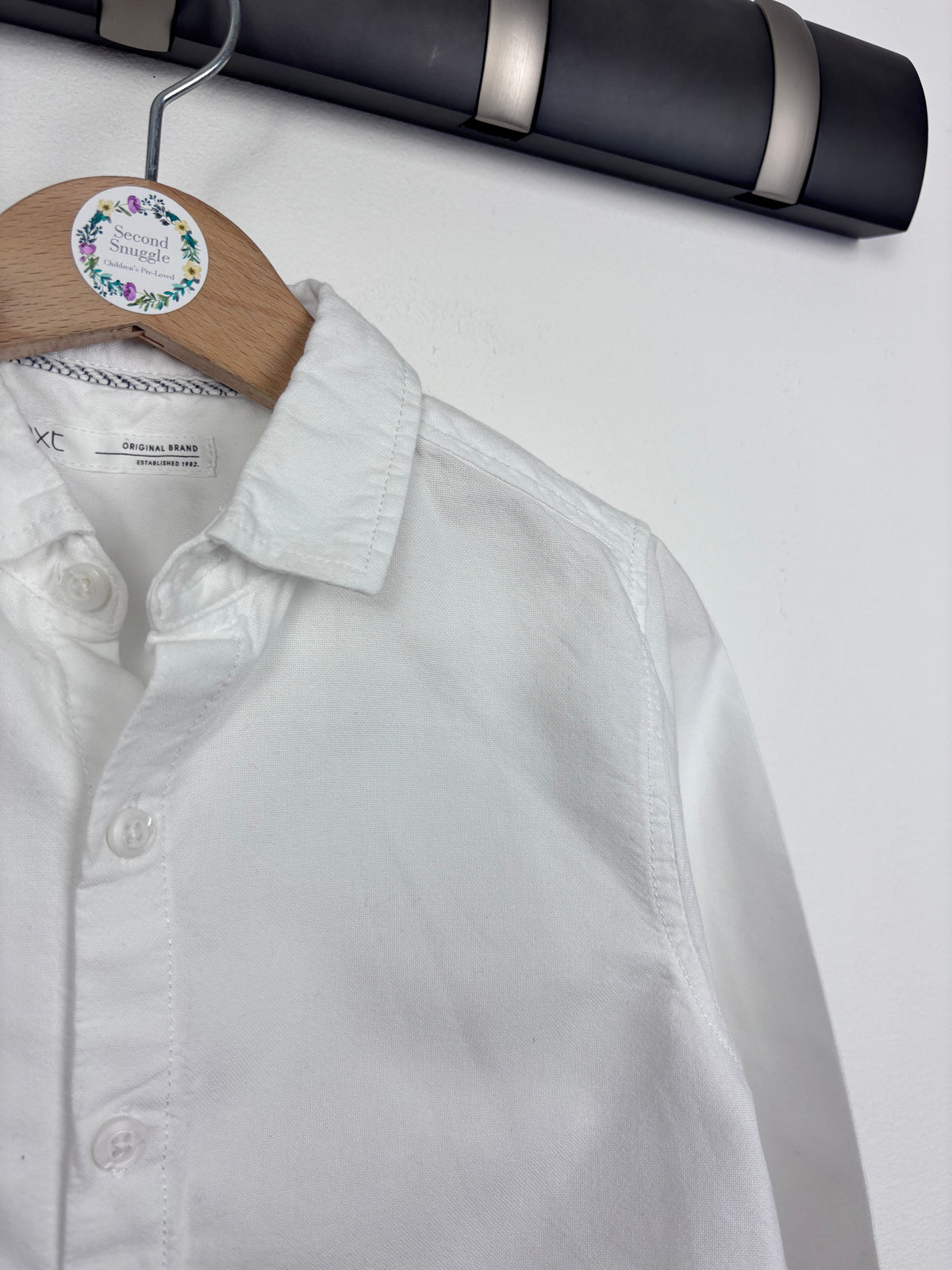 Next White Long Sleeve Shirt 4-5 Years-Shirts-Second Snuggle Preloved