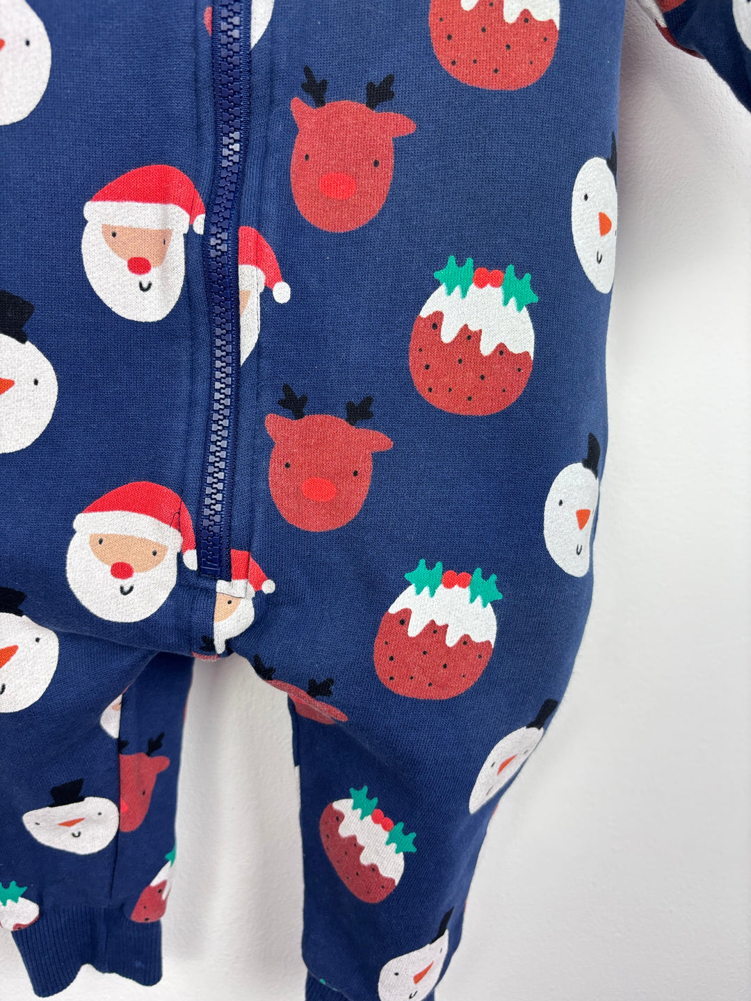 Next Festive All-in-One with Hood 6-9 Months-All In One-Second Snuggle Preloved