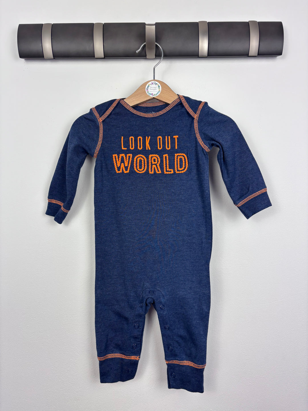 Carters Look Out World Sleepsuit 3-6 Months-Rompers-Second Snuggle Preloved