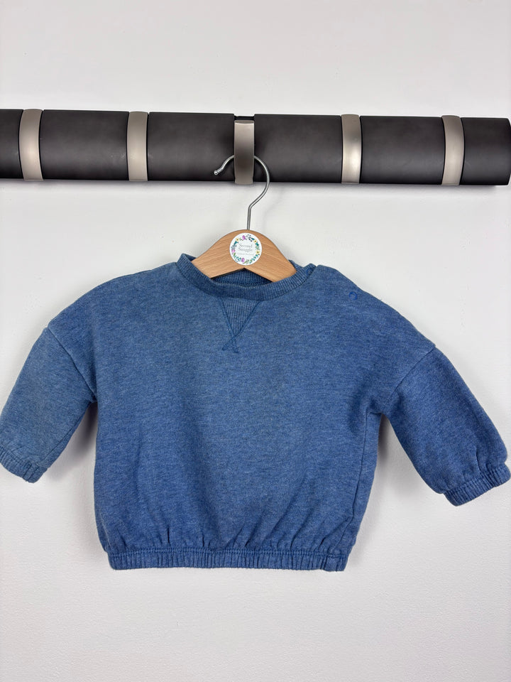 Next Blue Sweatshirt 3–6 Months-Jumpers-Second Snuggle Preloved
