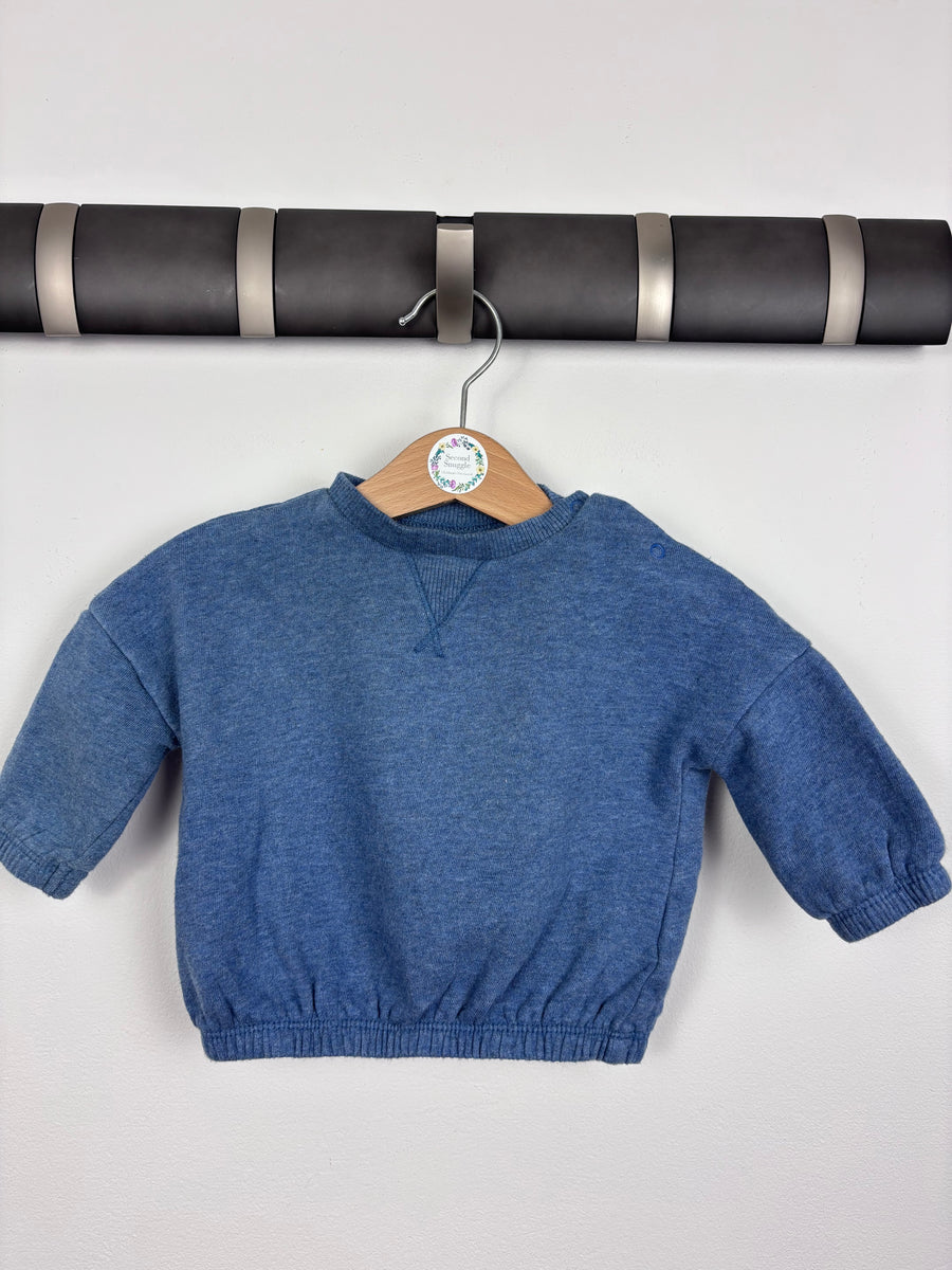 Next Blue Sweatshirt 3–6 Months-Jumpers-Second Snuggle Preloved