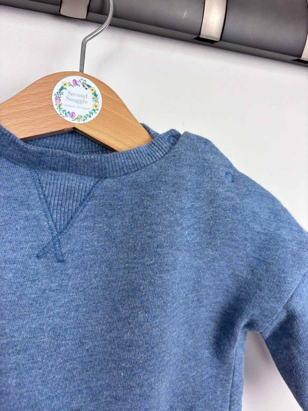 Next Blue Sweatshirt 3–6 Months-Jumpers-Second Snuggle Preloved