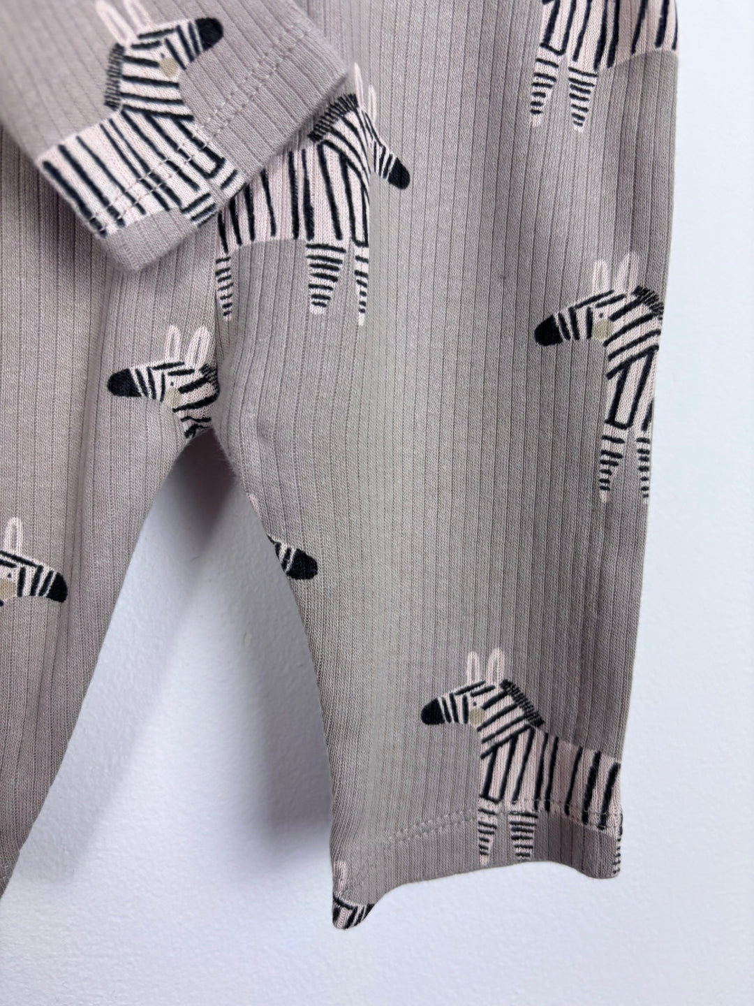 Next Zebra Print Ribbed Set Up to 3 Months