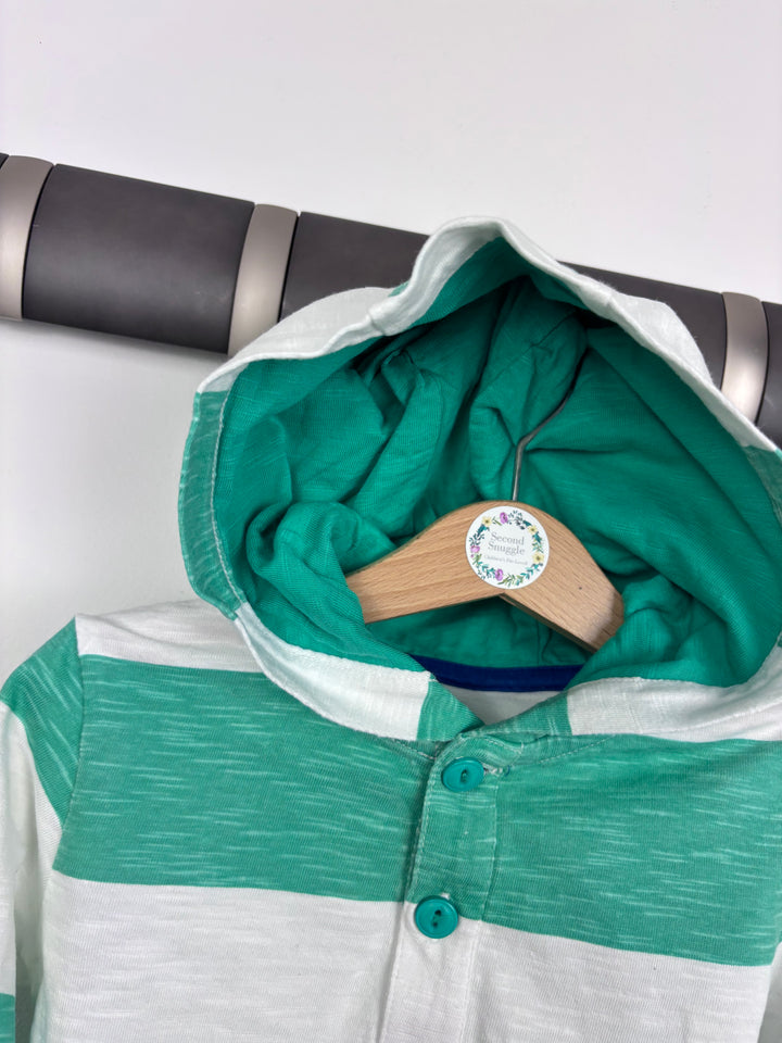Next Green Stripe Hoodie 9–12 Months