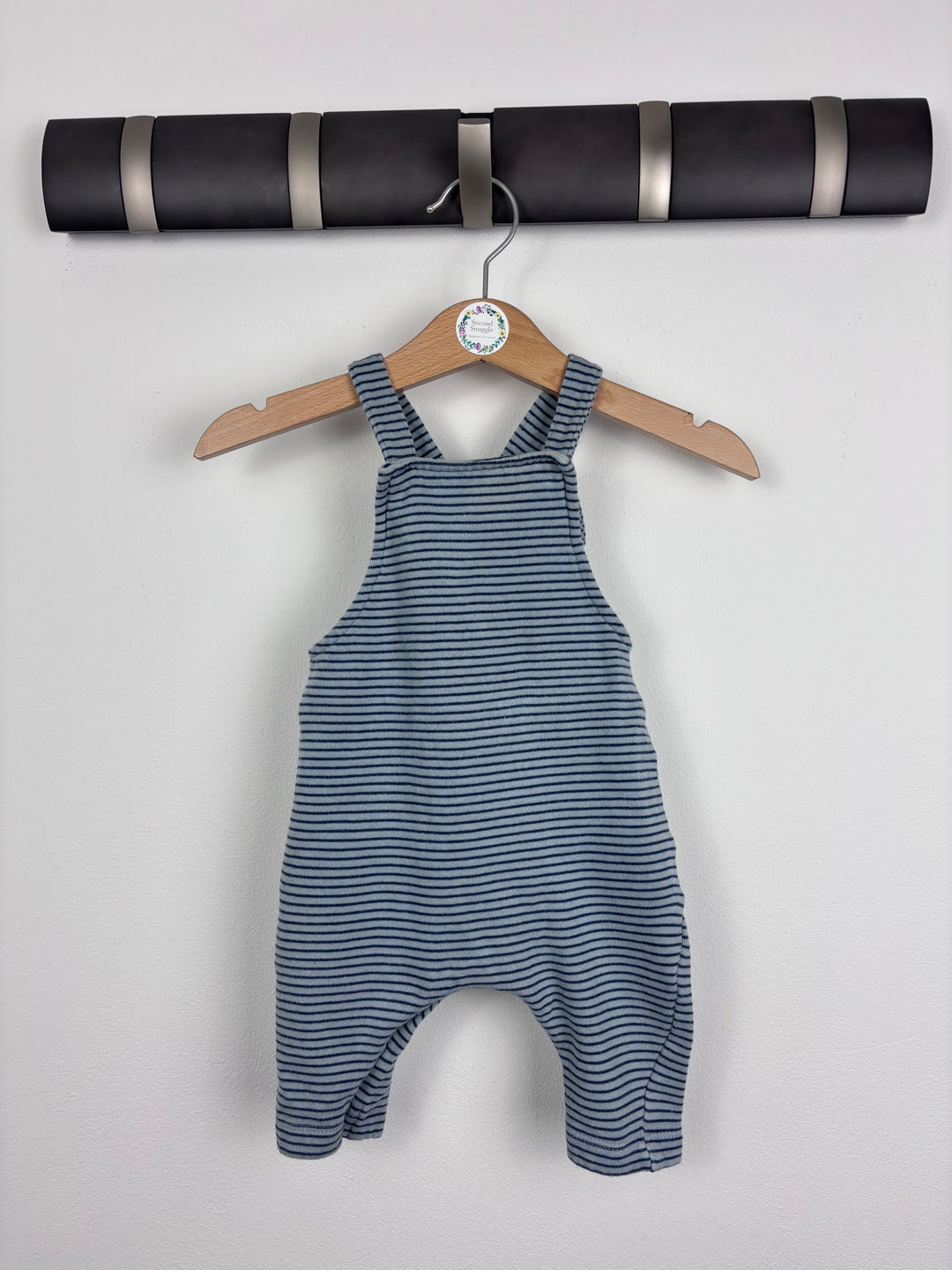 Next Stripe Knit Dungarees Up to 3 Months