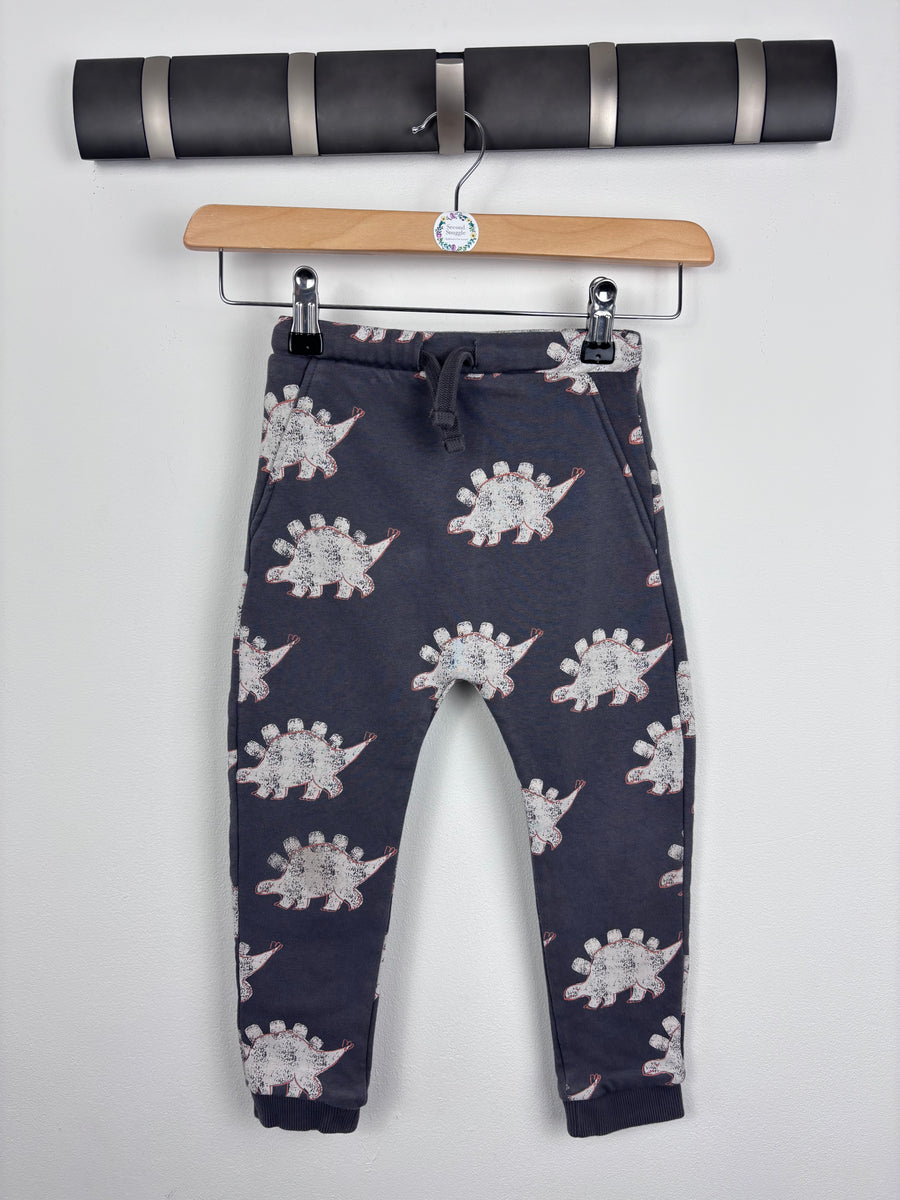 M&S Dinosaur Joggers 2-3 Years-Trousers-Second Snuggle Preloved