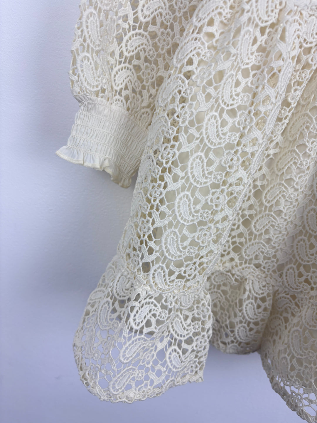 River Island Cream Lace Dress 2-3 Years-Dresses-Second Snuggle Preloved