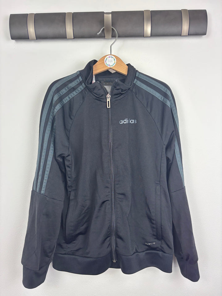 Adidas Black Climacool Zip Jacket 7-8 Years-Jackets-Second Snuggle Preloved