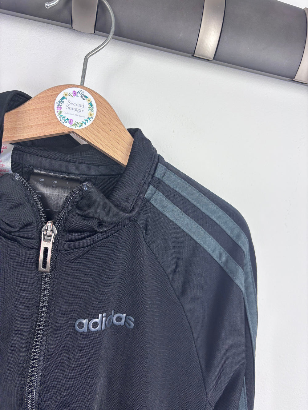 Adidas Black Climacool Zip Jacket 7-8 Years-Jackets-Second Snuggle Preloved