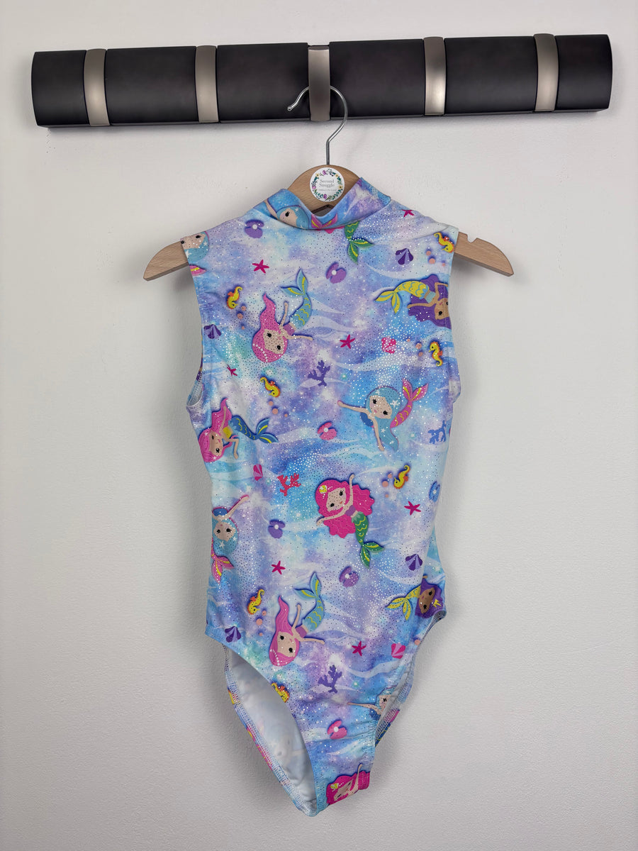 1st Position Mermaid Print Leotard M (28cm)-Leotards-Second Snuggle Preloved