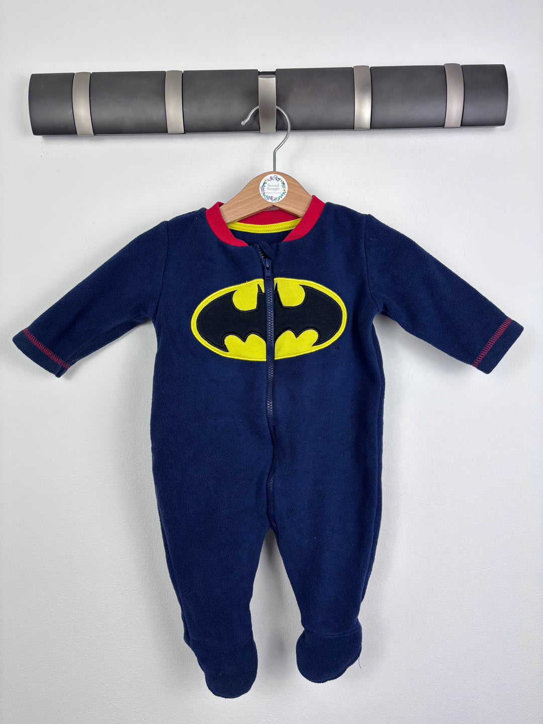 George Batman Fleece Sleepsuit 0–3 Months