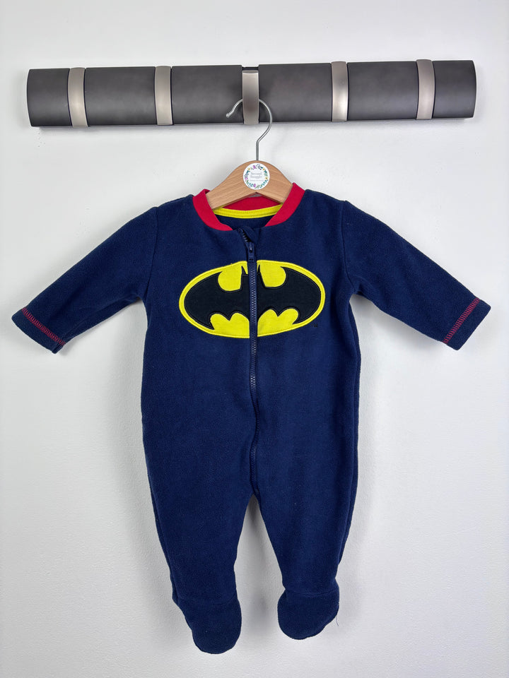 George Batman Fleece Sleepsuit 0–3 Months