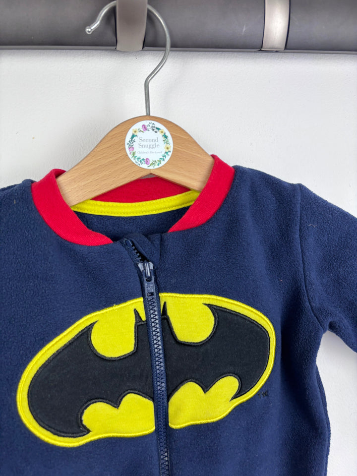 George Batman Fleece Sleepsuit 0–3 Months