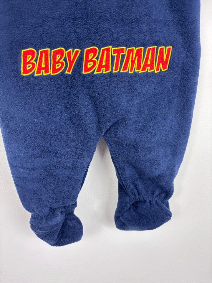 George Batman Fleece Sleepsuit 0–3 Months